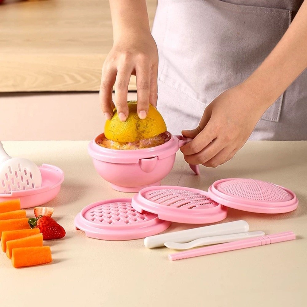 Baby Food Grinding Bowl - 無地ベビーフードグラインディングボウル多機能使いやすいフルーツピューレグレーター手作り手動操作マニュアルグラインダー
