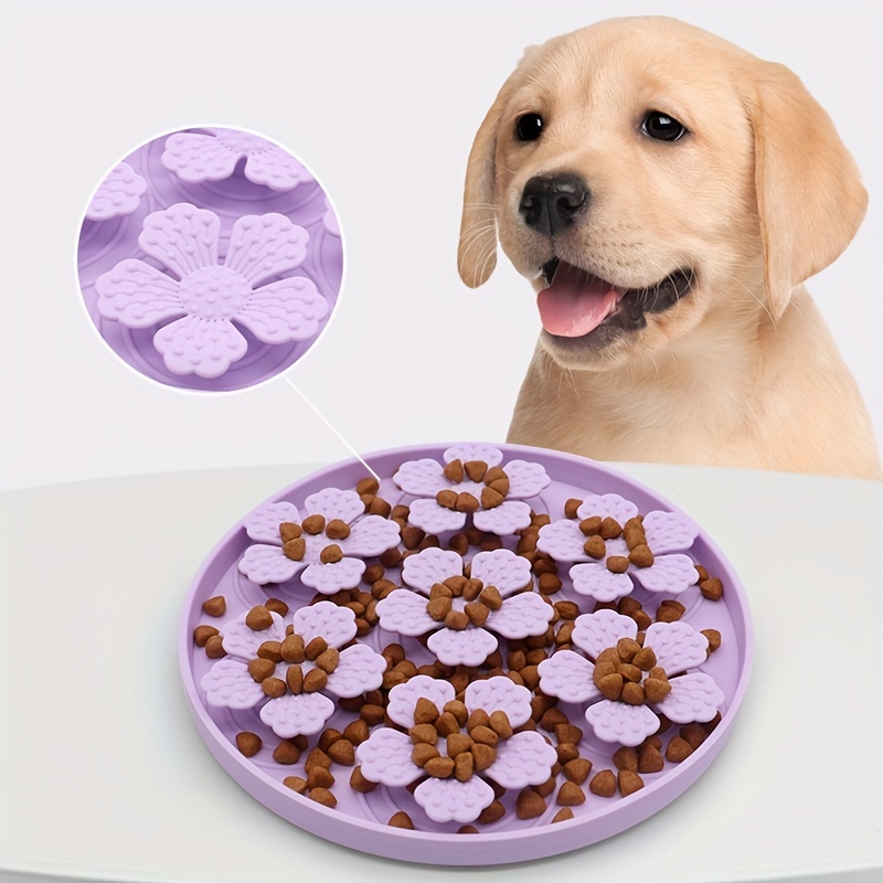 Silicone Suction Bowl - シリコーンペットスローフィーダーマット犬の餌皿犬なめるマット吸盤付き窒息防止スローフィーディングパッドボウル食器