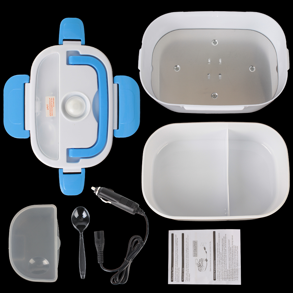 Baby Food Warmer Portable - 急速加熱食品容器 電気加熱式弁当箱 12V 220V EUプラグ 旅行