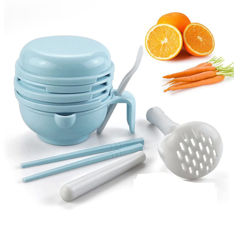 Baby Food Grinding Bowl - ベビーフード粉砕ボウル、手動食品家庭用ツールセット、食品グレードの米ペースト