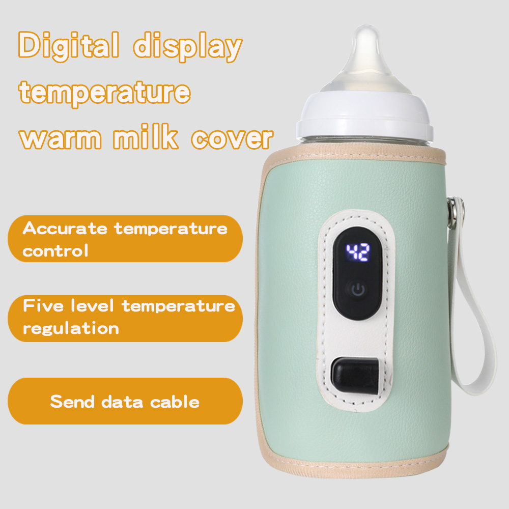 Baby Food Warmer Portable - USB ベビーミルクボトル保温バッグユニバーサルデジタルディスプレイ哺乳瓶ヒーターポータブルベビーミルクヒートキーパー旅行用