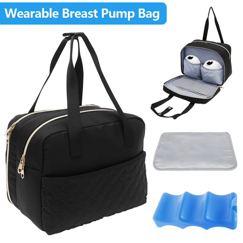 Baby Food Warmer Portable - ウェアラブル搾乳器バッグ（保冷コンパートメント付き）ポータブル搾乳器収納バッグ母乳保冷バッグ（ベビーアクセサリー用）