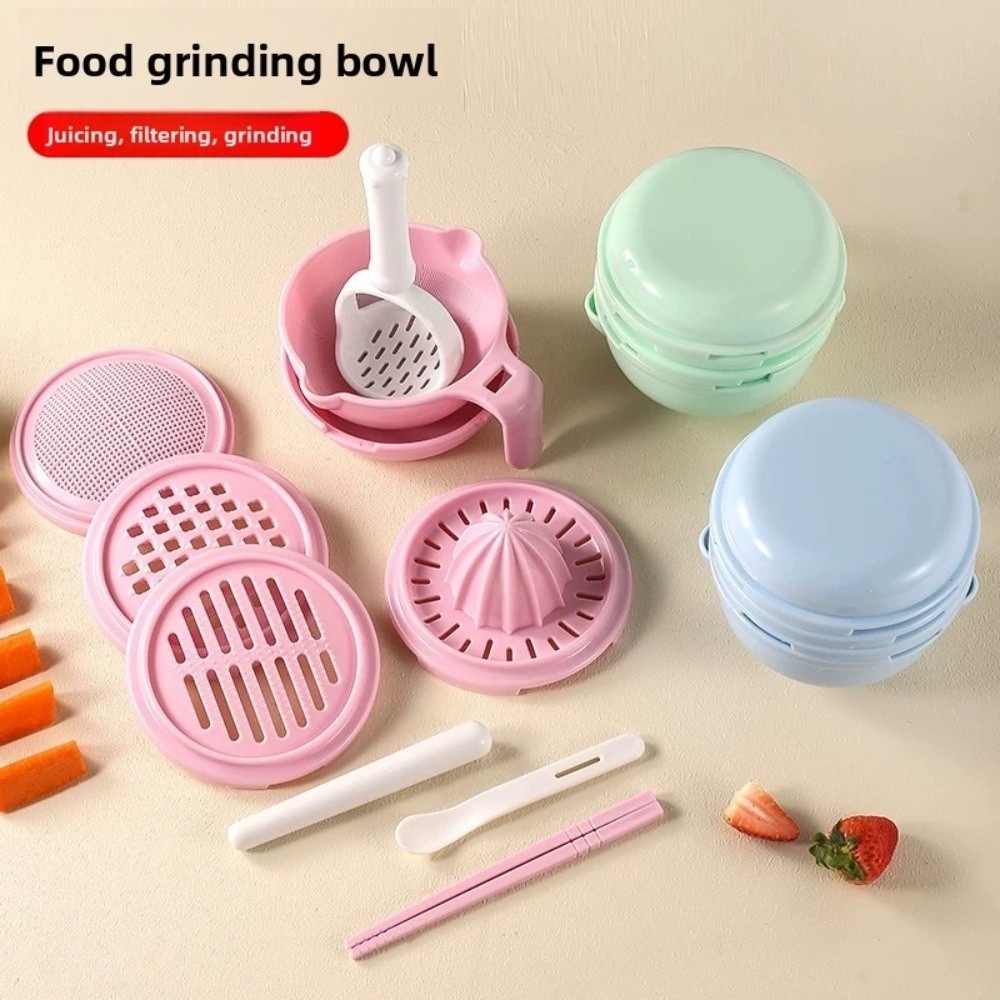 無地ベビーフードグラインディングボウル手作り多機能手動グライ - Baby Food Grinding Bowl のレビューと価格