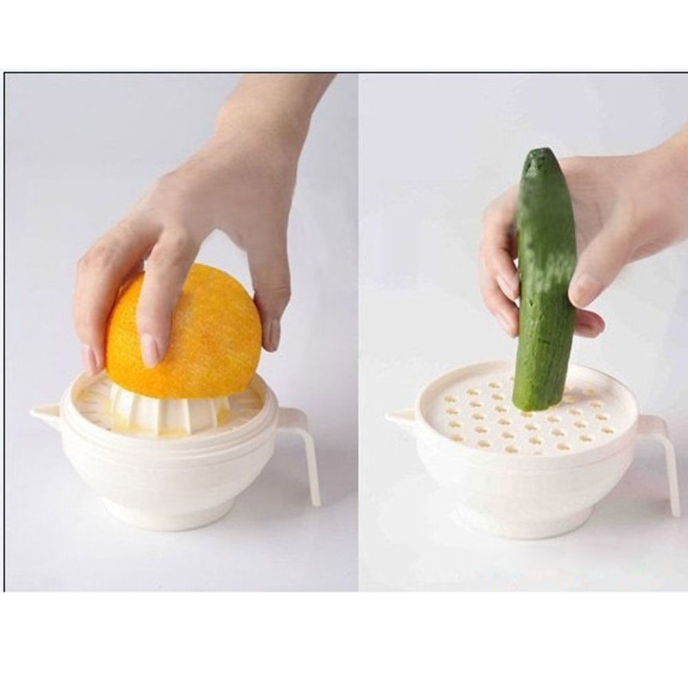 7個入り携帯用食品粉砕ボウルセット、柑橘ジューサー、食品グレ - Baby Food Grinding Bowl のレビューと価格