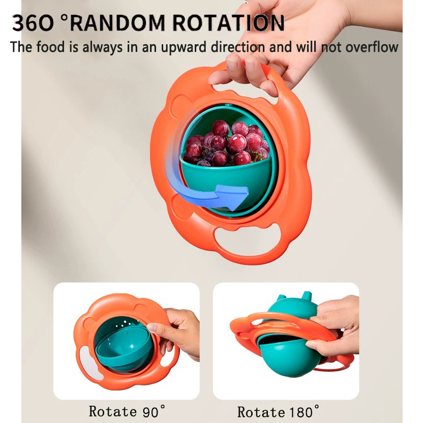 ベビージャイロボウル実用的なデザイン子供ロータリーバランスノ - Baby Food Grinding Bowl のレビューと価格