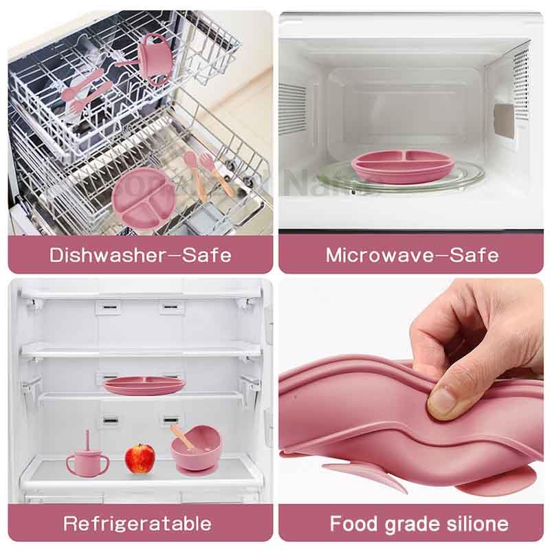 赤ちゃん用シリコンカップ,子供用食器,カスタマイズ可能な名前 - Silicone Suction Bowl のレビューと価格
