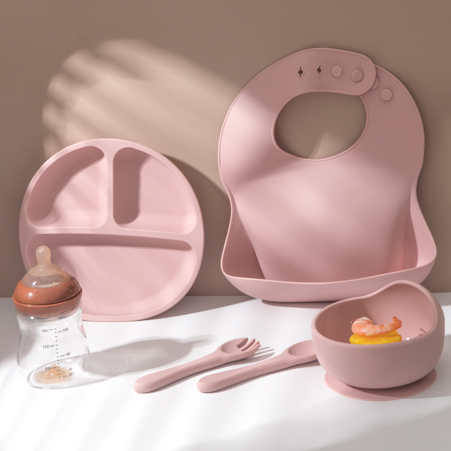 5 個ベビーシリコーン給餌セットラウンドダイニングプレート吸 - Silicone Suction Bowl のレビューと価格