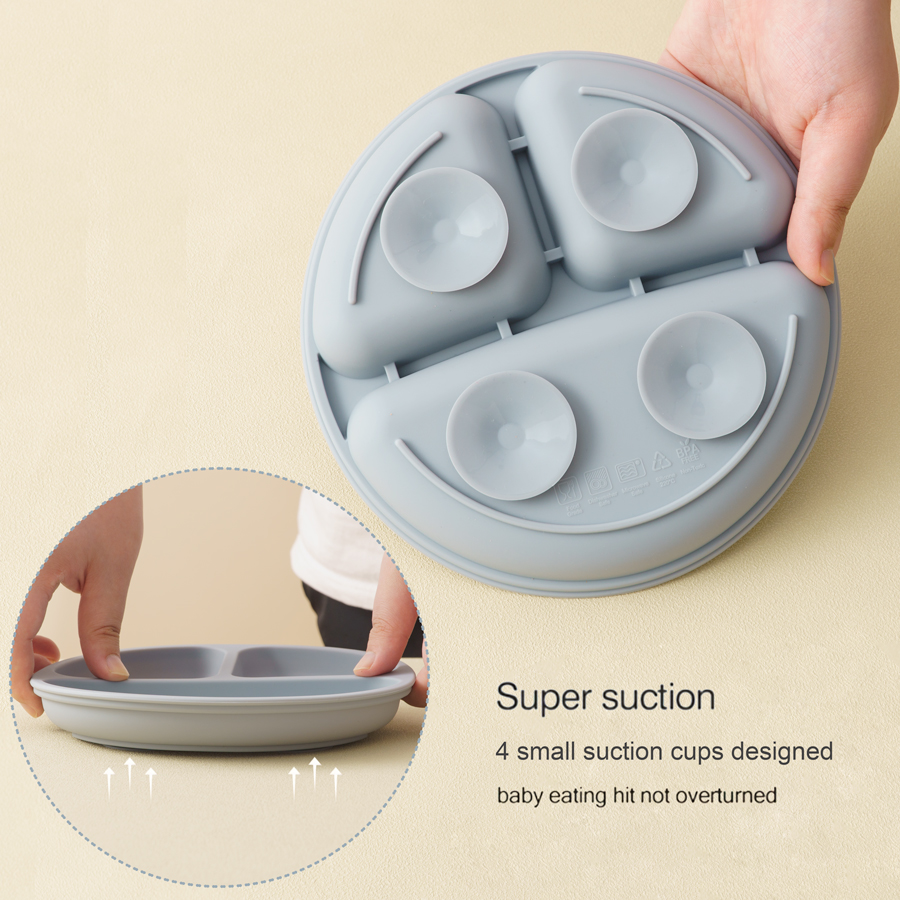 5 個ベビーシリコーン給餌セットラウンドダイニングプレート吸 - Silicone Suction Bowl のレビューと価格