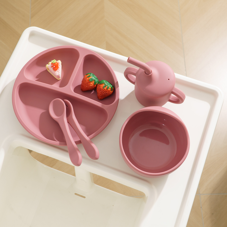 赤ちゃん用シリコン食器セット,ボウルプレート,ソフトジッピー - Silicone Suction Bowl のレビューと価格