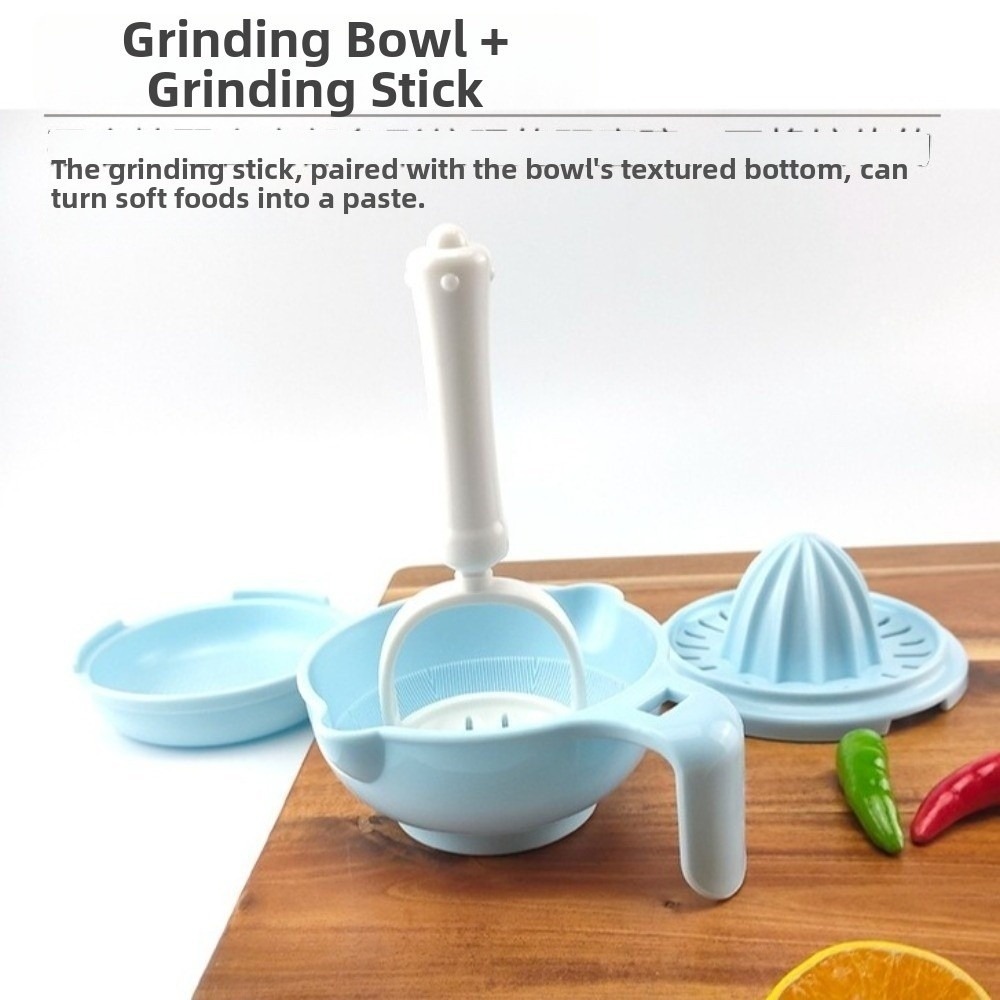 無地ベビーフードグラインダーボウル手作り簡単操作手動グライン - Baby Food Grinding Bowl のレビューと価格