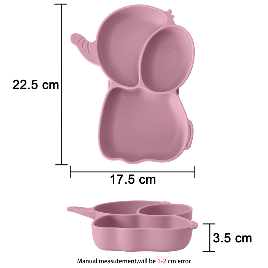 赤ちゃん,授乳プレート,サッカー,象,漫画のパターン,幼児用 - Silicone Suction Bowl のレビューと価格