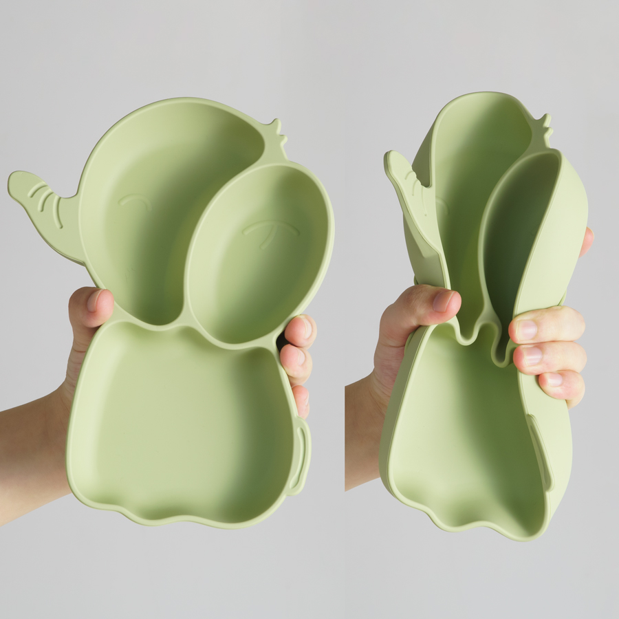 赤ちゃん,授乳プレート,サッカー,象,漫画のパターン,幼児用 - Silicone Suction Bowl のレビューと価格