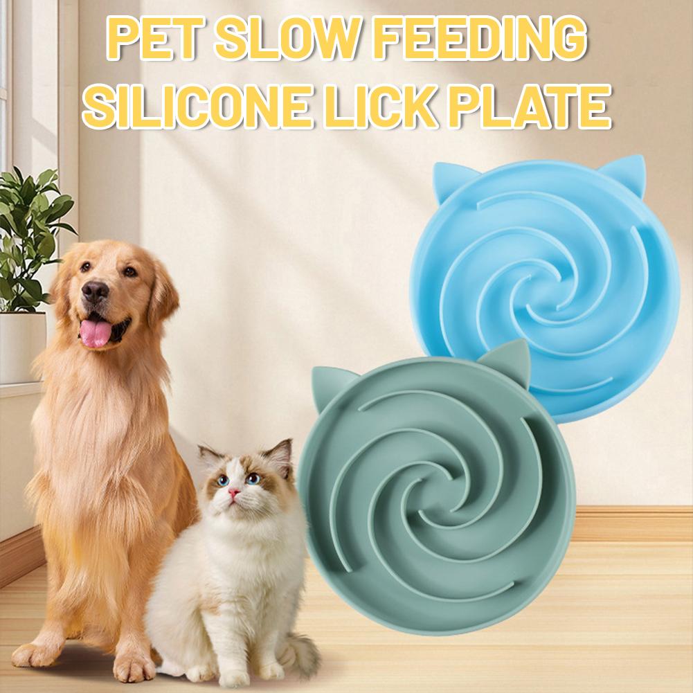 かわいいペット用スローフィーダーボウル、嘔吐防止と腸の保護、 - Silicone Suction Bowl のレビューと価格