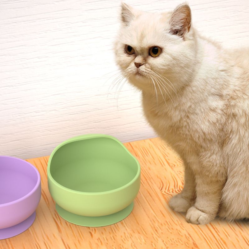 シリコンペットボウル 底部吸盤付き 滑り止めとこぼれ防止 安 - Silicone Suction Bowl のレビューと価格